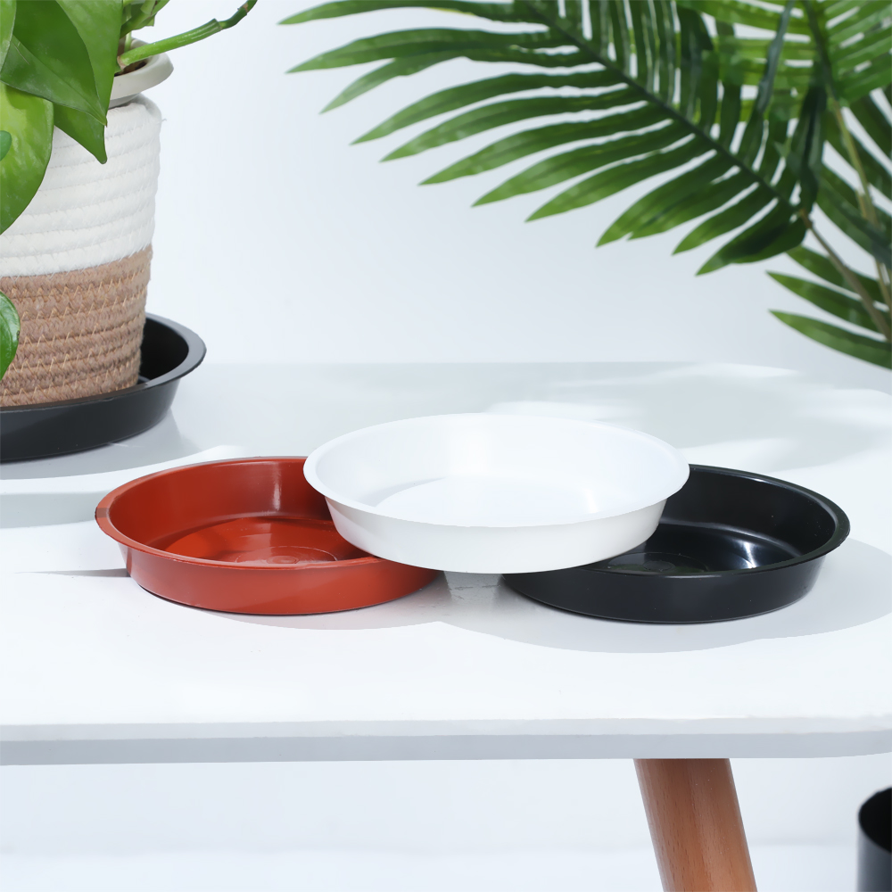 Drip Tray Saucer - 3 Stück runde Pflanzen tabletts haltbare