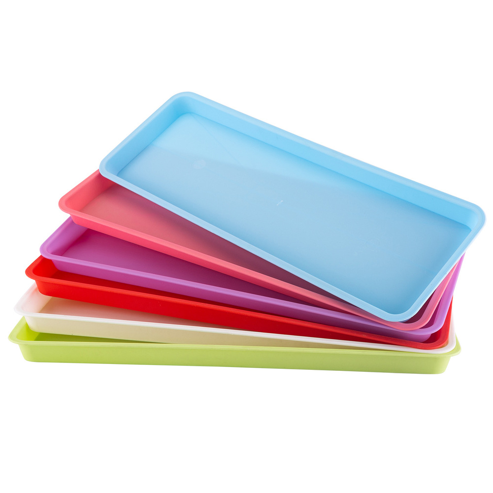 Drip Tray Saucer - Kunststoff-Pflanzuntersetzer 6 Stück Rechteckige Abtropfschalen für