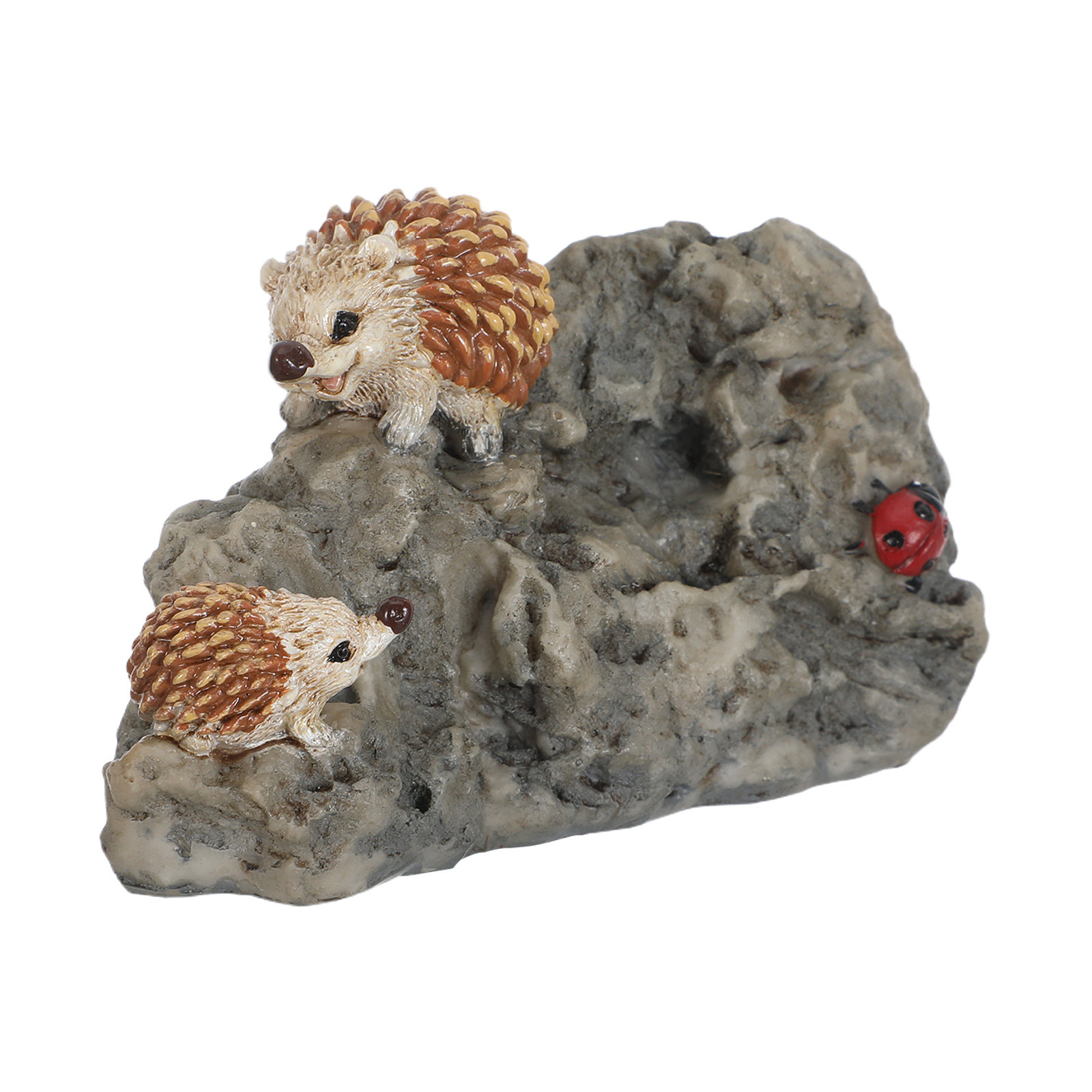 Bonsai Garden Indoor - Mini-Igel Gartenfigur Realistische Harz-Tierskulptur für Außen-