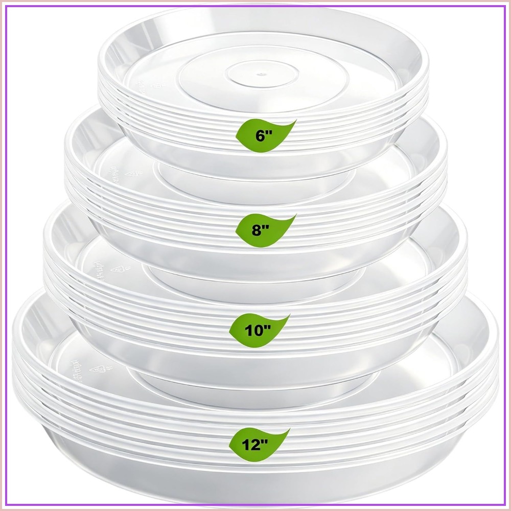 Drip Tray Saucer - 20er-Pack robuste Pflanzuntersetzer – 6/8/10/12 Zoll,
