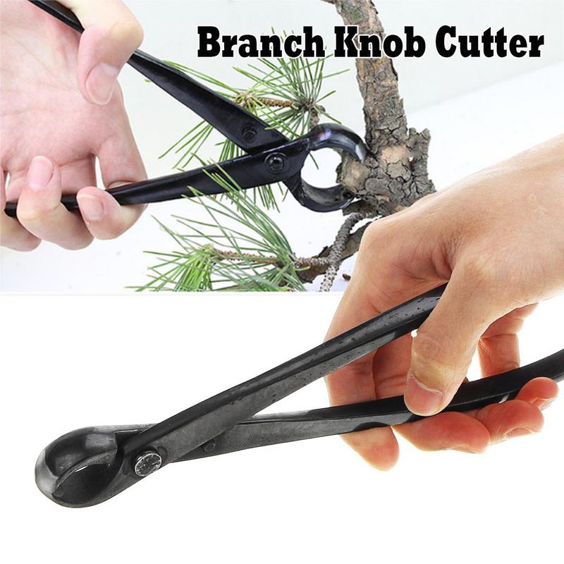 Bonsai Tool Set - 1 Stück 210mm Professioneller Rundkantiger Konkav-Knopf-Gartenschneider