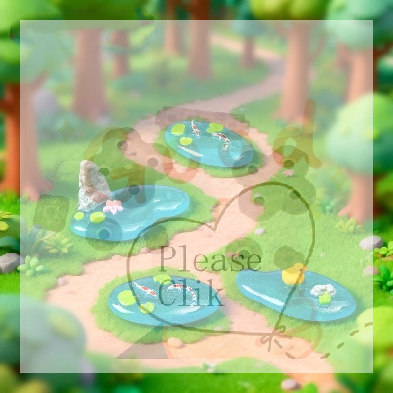 Bonsai Garden With Koi Pond - 【HG】Mini-Teichornamente aus Kunstharz mit Koi-Enten-Lotus-Design, glatte