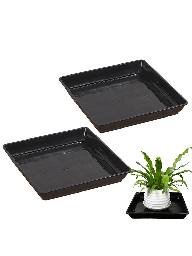 Drip Tray Saucer - 2-teiliges Blumentopf-Basis, verdicktes Balkon-Pflanztablett, Pflanzgefäß, Untertassen,