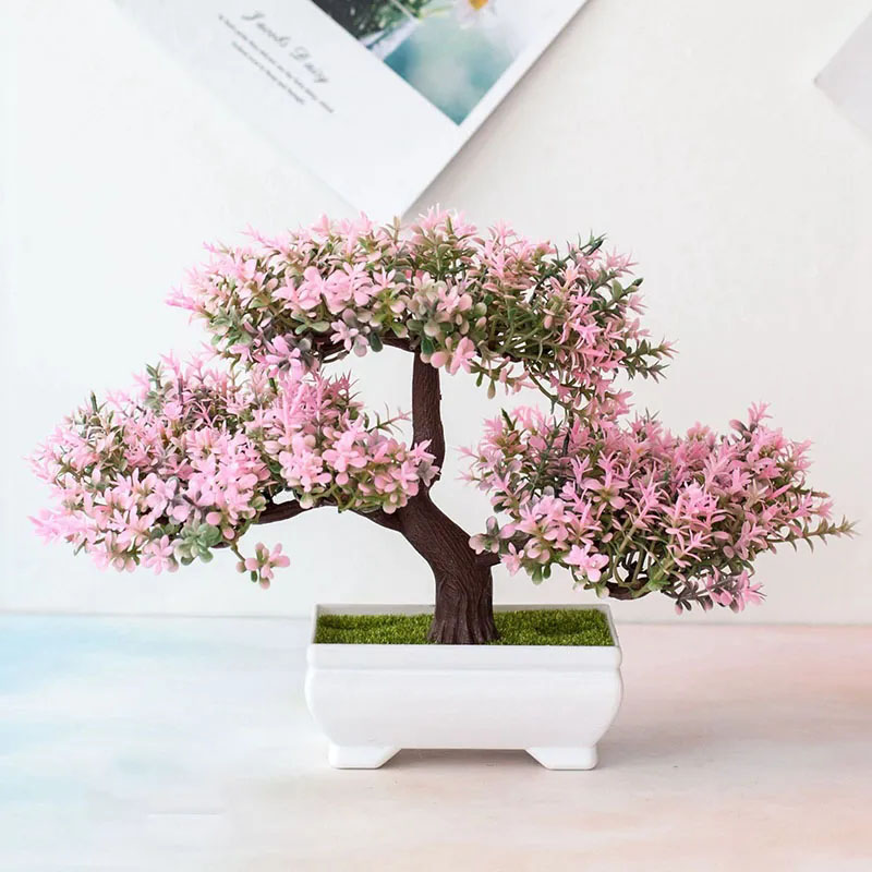 Bonsai Garden Mini - Künstliche Pflanzen Bonsai Gefälschte Pflanze Blumen