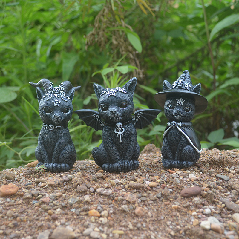 Halloween Magische Katze Harz  – Bonsai Garden For Desk Bewertung und Preis