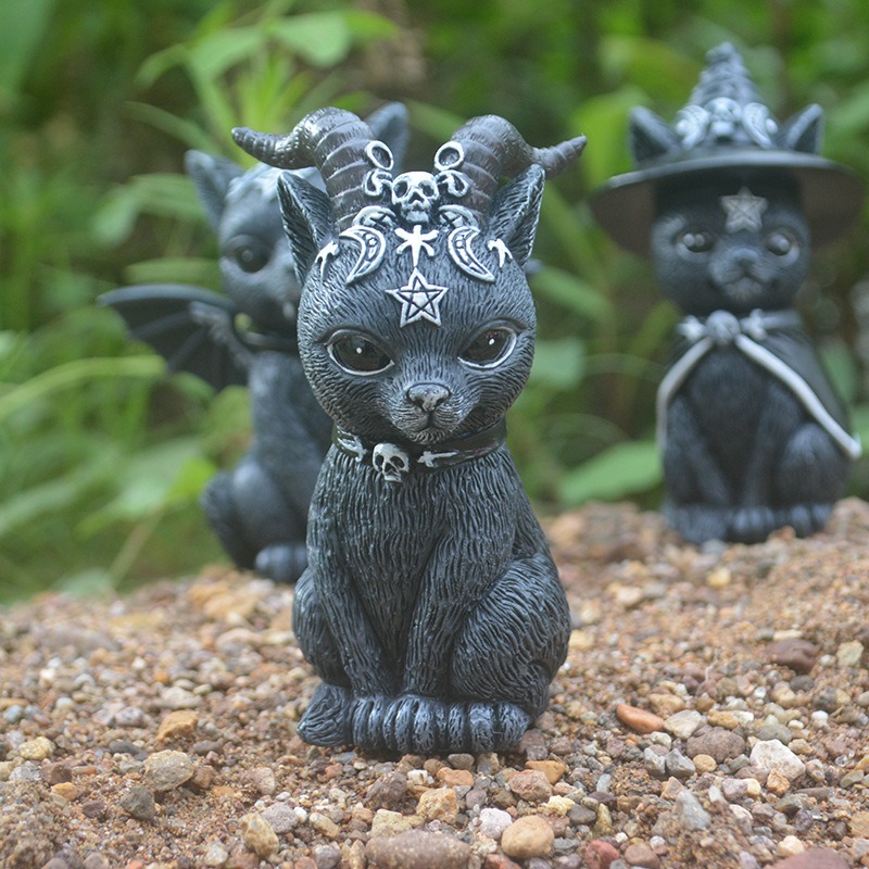 Halloween Magische Katze Harz  – Bonsai Garden For Desk Bewertung und Preis