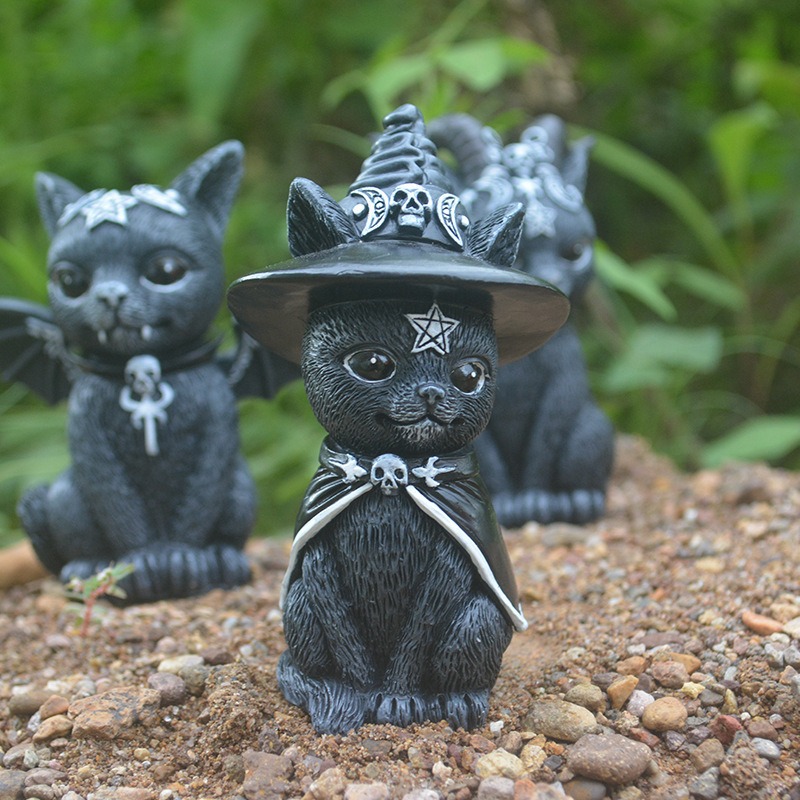 Halloween Magische Katze Harz  – Bonsai Garden For Desk Bewertung und Preis