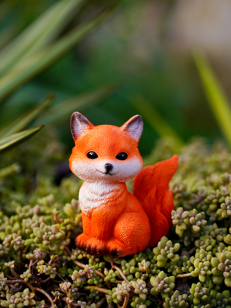 Niedliche Fuchs harz dekoratio – Bonsai Garden Europe Bewertung und Preis