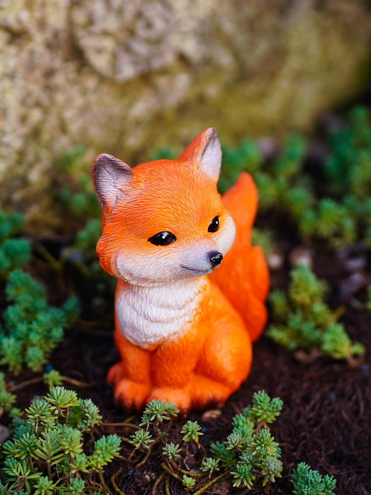 Niedliche Fuchs harz dekoratio – Bonsai Garden Europe Bewertung und Preis
