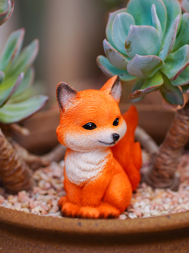 Niedliche Fuchs harz dekoratio – Bonsai Garden Europe Bewertung und Preis
