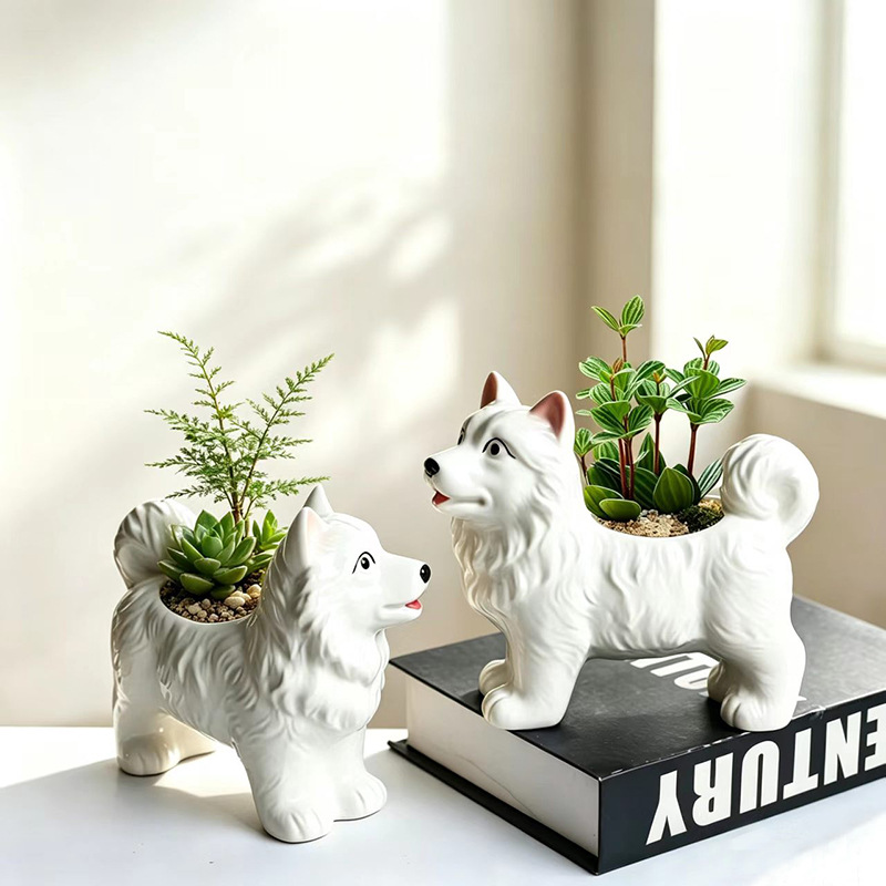 Kreative Keramik-Welpen-Blumen – Bonsai Garden Europe Bewertung und Preis