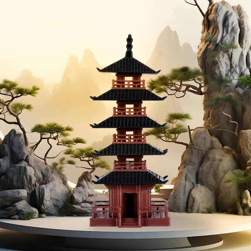 1 Stück Mini-Pagoden-Statue Ch – Bonsai Garden Mini Bewertung und Preis