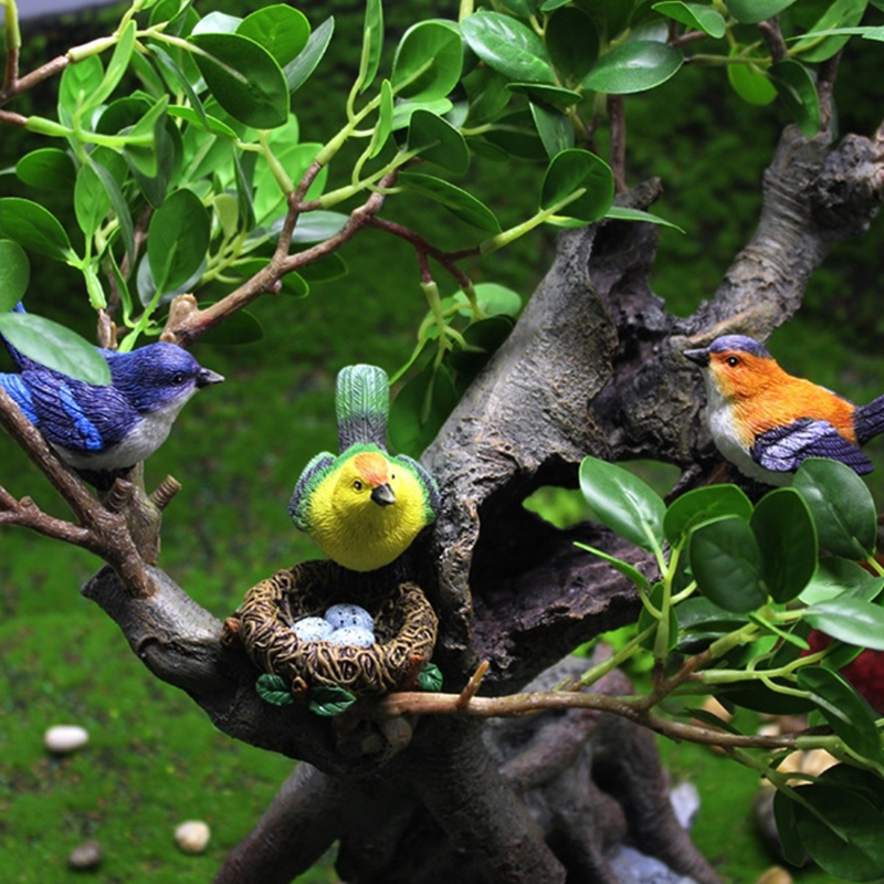 4er-Set Mini-Vogelfiguren, Car – Bonsai Garden Europe Bewertung und Preis