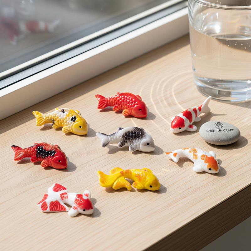 Mini-Koi-Fisch-Figuren aus Kun – Bonsai Garden With Koi Pond Bewertung und Preis